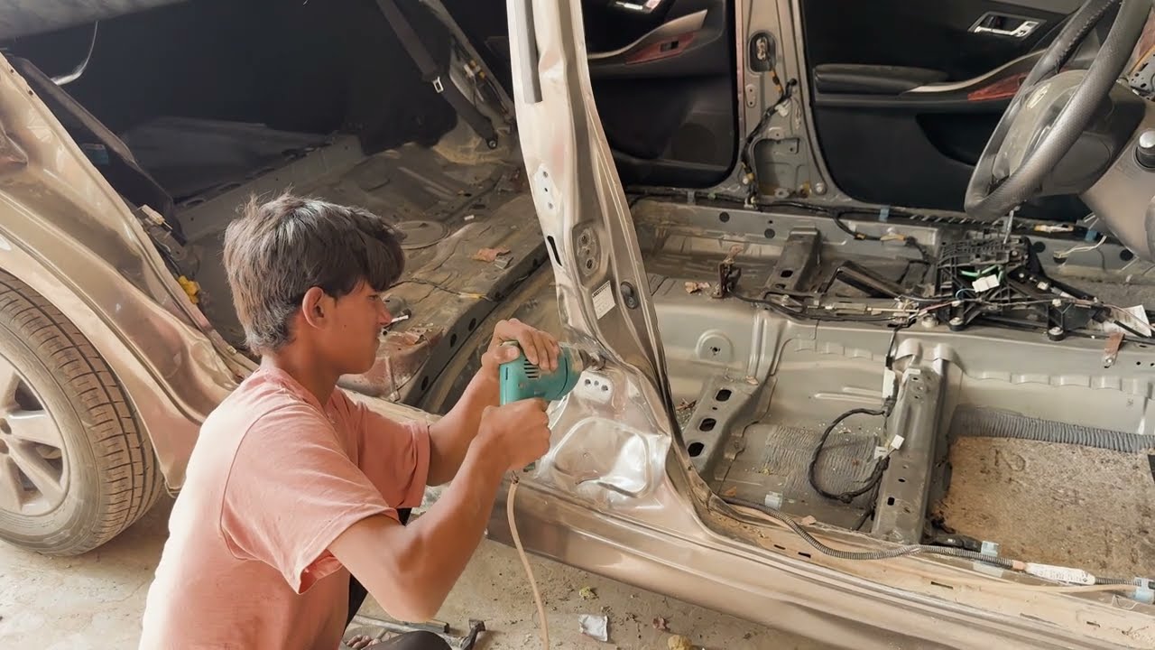 Toyota Corolla Accident Repair Process | Full Body Restoration | Before After