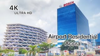 4K Airport Residential Area Beautiful 2021 Ever Accra Africa Ghana (UHD4K) Africa Travel Vlog