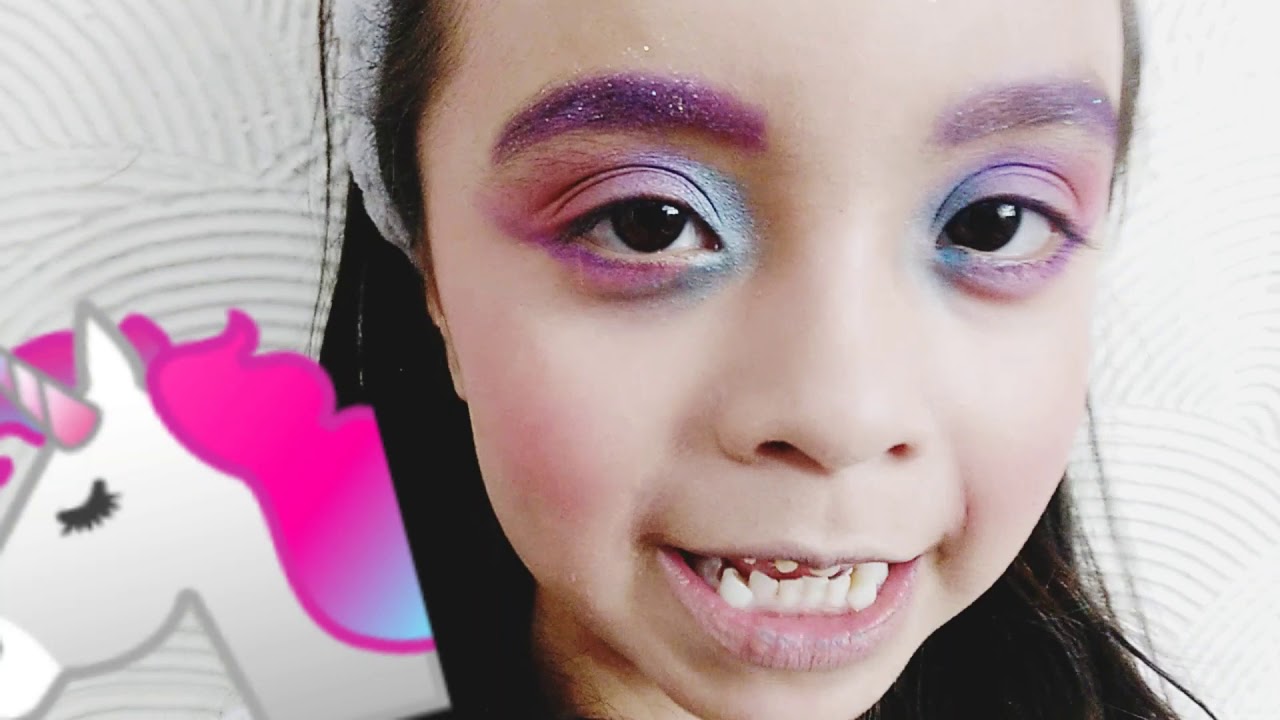 Maquillaje de UNICORNIO 🎠🌈 - YouTube