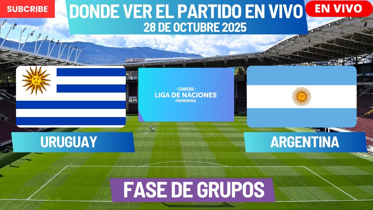⚽️Uruguay vs Argentina⚽️Dónde Ver El Partido EN VIVO Liga de Naciones de la CONMEBOL 2025