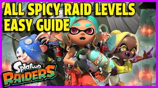 Splatoon Raiders - All Spicy Raid Levels Walkthrough Guide - No Commentary