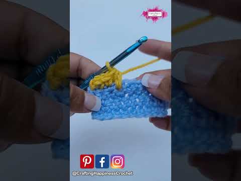 Crochet Lesson - Long Half Double Crochet (LHDC) - Crafting Happiness (LEFT-HANDED)