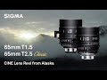 SIGMA CINE 65mm T1.5 FF High Speed + 65mm T2.5 FF Classic - Sample Reel in Alaska (4K)