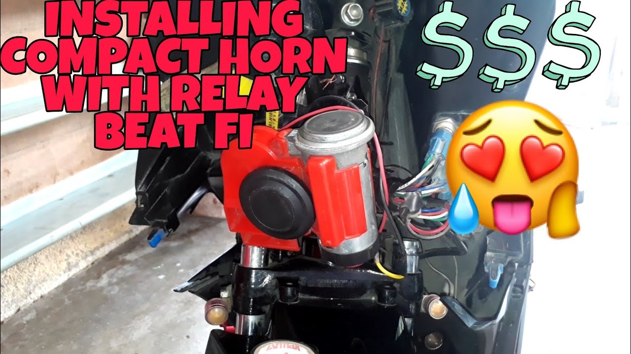 INSTALLING COMPACT HORN HONDA BEAT FI | TUTORIAL | MOT VLOG