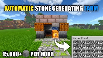 How to make Automatic Stone Farm like Techno gamerz | 15.000+ Stone Per Hour