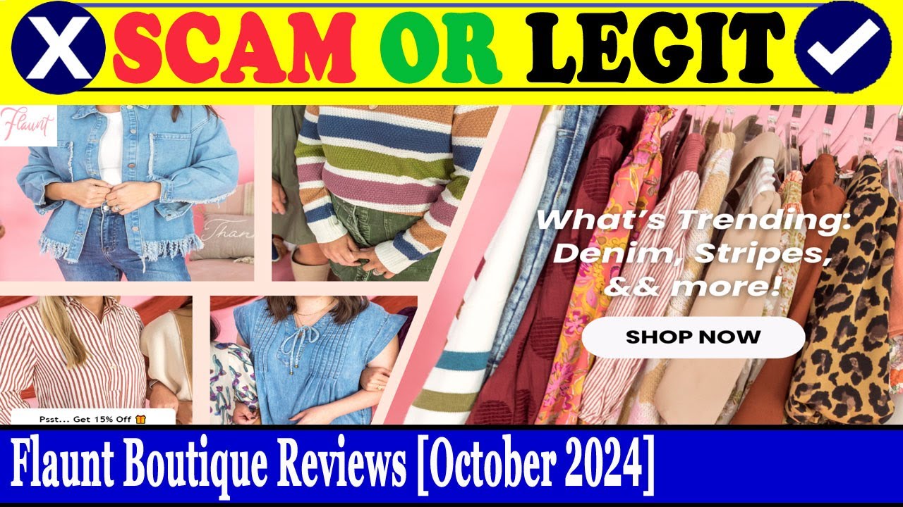 Flaunt Boutique Reviews (Oct 2024) - Is This A Legit Or A Fake Site? Find Out! | Scam Inspecter