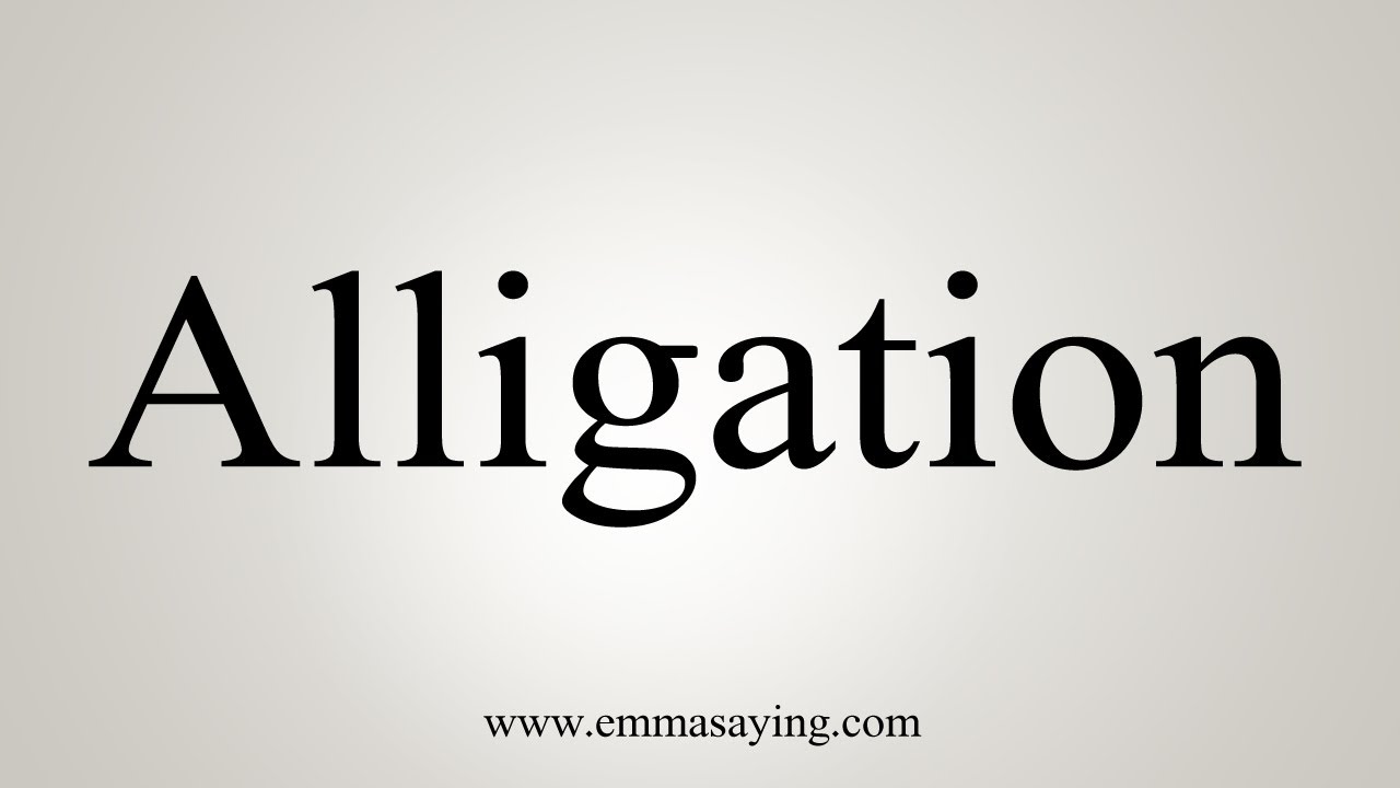 How To Say Alligation YouTube How to say alligation youtube