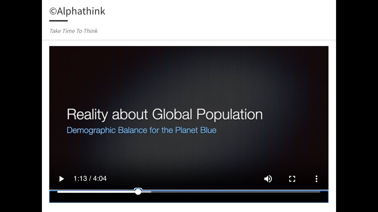 TTTT VIDEO 2025 Demographic Balance Planet Blue by Alpathink_EU