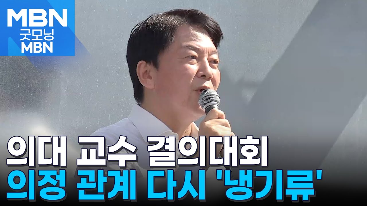 의대 교수들 용산서 집회…의정 다시 냉기류 [굿모닝 MBN]