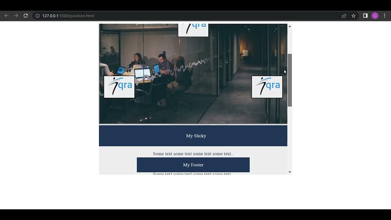 CSS Position Task - YouTube