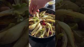 Jakes Caramelised Fennel And G Tart Tatin With Saffron And Olives