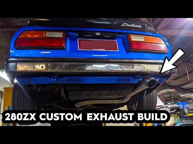 秀逸フラッシユ3つ L28 TURBO 280ZX FULL 3 INCH CUSTOM EXHAUST BUILD - YouTube