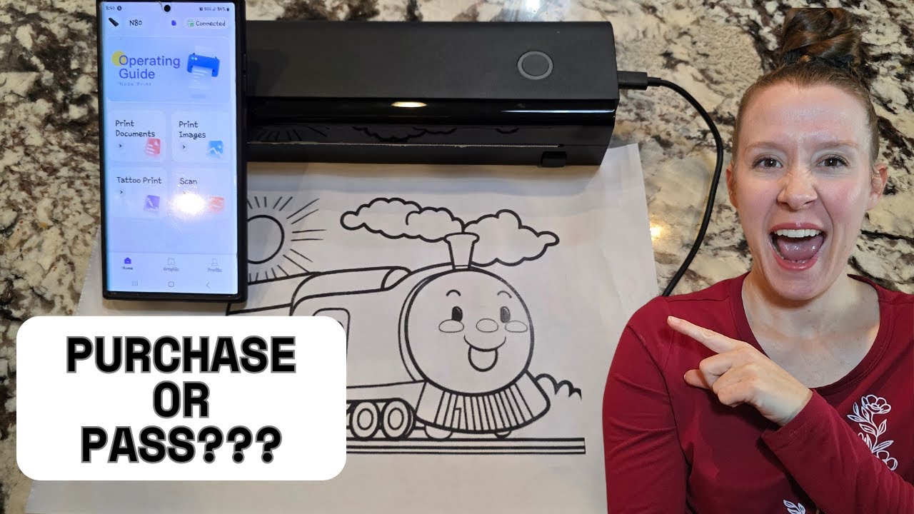 Portable Wireless Printer 🖨️ Inkless Bluetooth Travel Printer for Phone, Laptop & A4 Docs Review