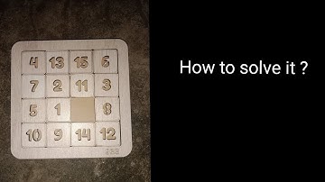 How to solve 4x4 number slide puzzle ll @pw-pet-world