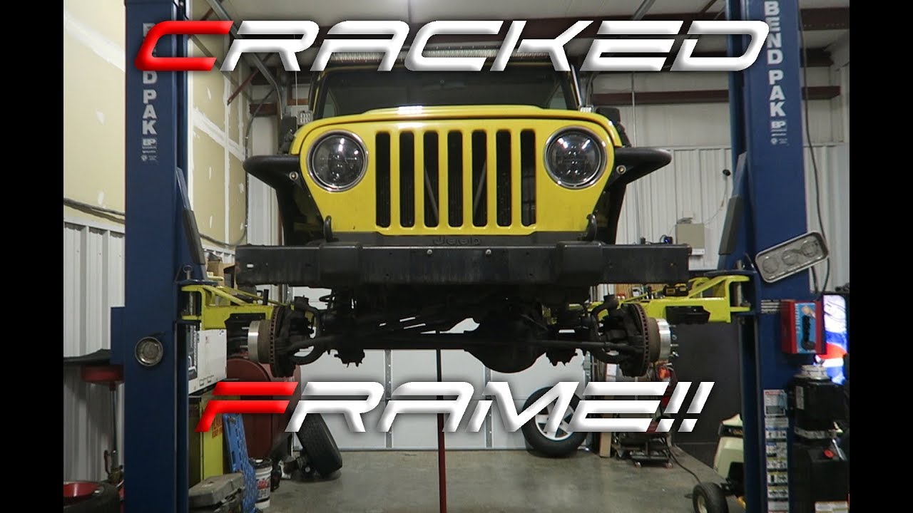 JEEP WRANGLER FRAME REPAIR!!!! This one is bad! - YouTube