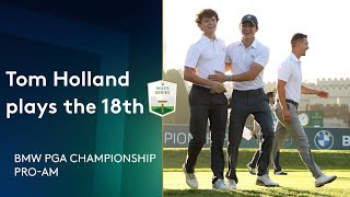 Spiderman actor Tom Holland plays golf with Ryder Cup captain Pádraig Harrington
