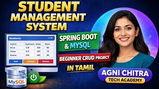 Student Management System Using Spring Boot & MySQL | Beginner friendly project in tamil