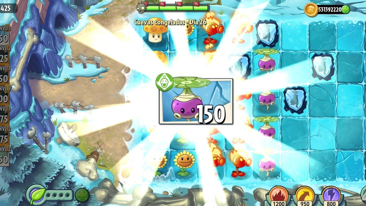 Plantas VS Zombies 2 / Cuevas Congeladas - Parte 8 - YouTube