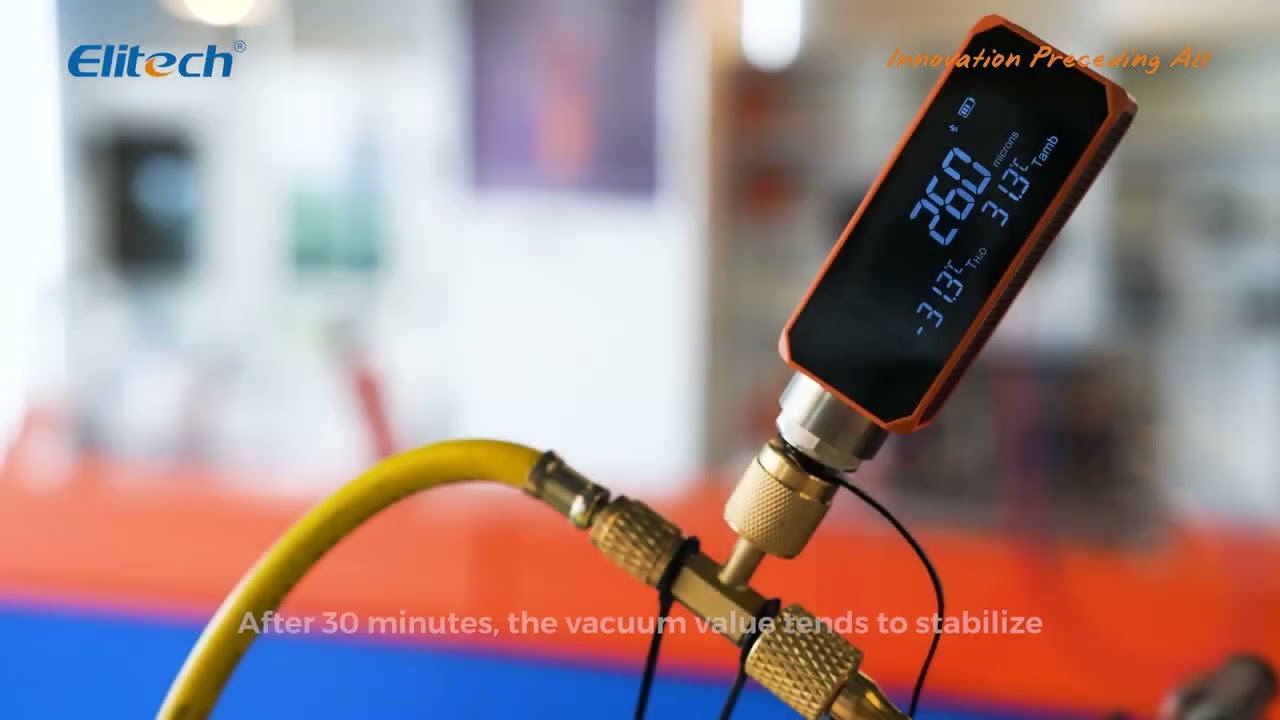 Elitech VGW-mini System Leakage Test | Wireless Micron Gauge Digital Vacuum Gauge for HVAC