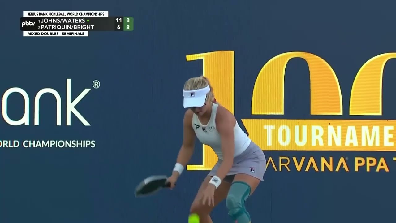 Unreal Semifinal! Waters & Johns vs Bright & Patriquin at the Pickleball World Championships