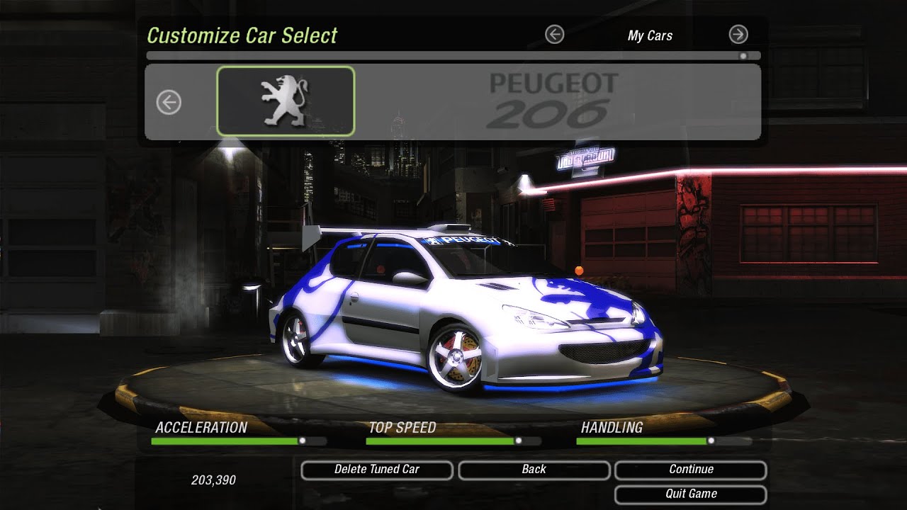 Need for Speed: Underground 2 I Peugeot 206 WRC '99 Tuning - YouTube