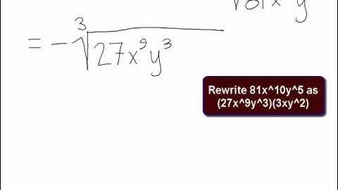 College Algebra Prerequisite - Use Product Rule to Simplify Radicals Example 2