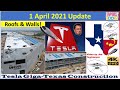 Tesla Gigafactory Texas 1 April 2021 Cyber Truck & Model Y Factory Construction Update (08:30AM)