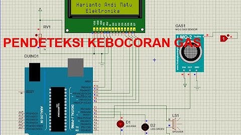 PENDETEKSI KEBOCORAN GAS? (Simulasi Proteus dan Arduino)
