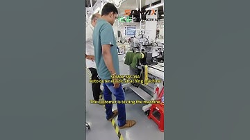 SOMAX SM-08A Auto outer elastic attaching machine.The customer is testing #sewing#automatic#factory