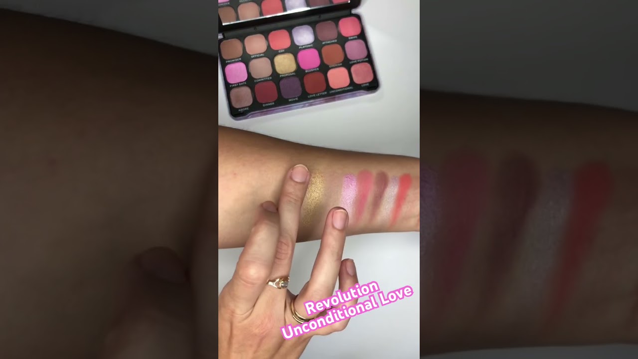 Revolution - Forever Flawless: Unconditional love paletta - SWATCH! #smink #swatch #revolution