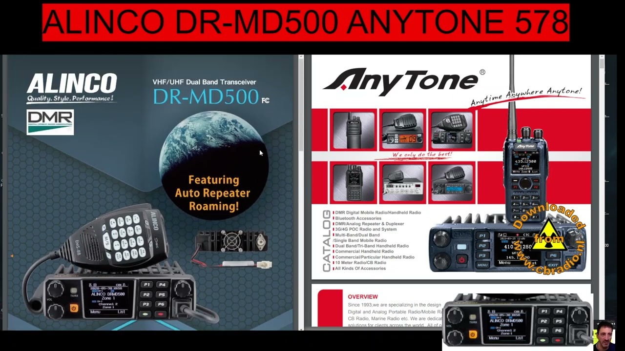 ALINCO DR-MD500 ANYTONE 578 - YouTube
