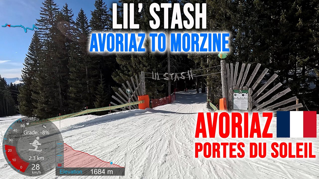 [4K] Skiing Avoriaz to Morzine, Lil' Stash & Green Blue Runs, Portes du Soleil France, GoPro HERO13