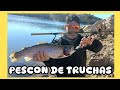 Pesca de trucha en el sur ... Pescando con cucharitas truchas en Neuquen