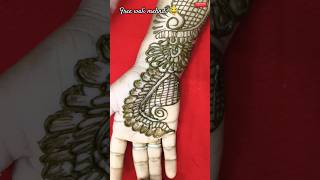 free wali mehndi 😂 design 🎀 please like comment share and subscribe everyone 🎀 #trendymehndi #henna