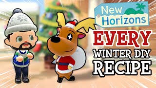 EVERY WINTER RECIPE & How To Get Them! - ACNH [GUIDE]