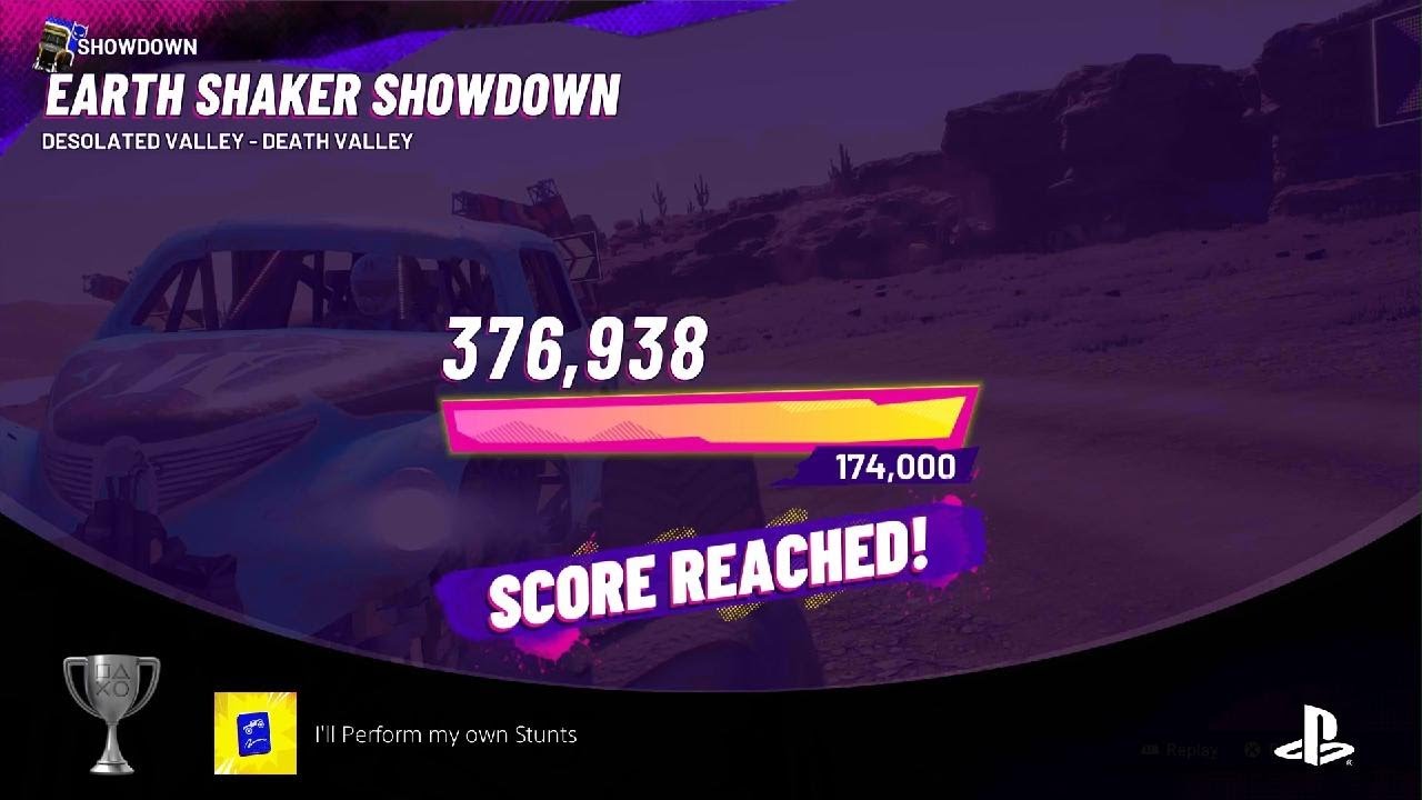 Monster Jam Showdown I'll Perform My Own Stunts Trophy PlayStation 5 Game Guide Racer Racing race