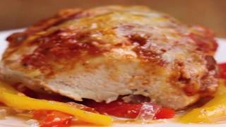 👩🍳Куриная грудка с болгарским перцем запеченная в духовке. 👩🍳Куриная грудка с болгарским перцем запеченная в духовке.