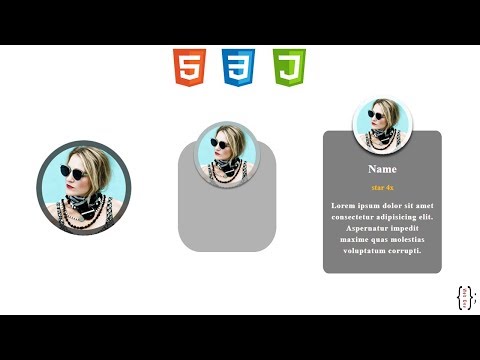 Html & Css how to create an animated Review