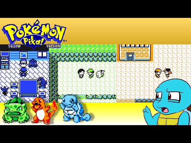Bulbasaur Charmander Squirtle Pokemon Yellow