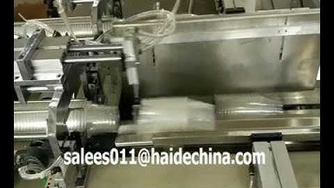 plastic/paper  hot cup /glass two lines auto counting machine packing coffee cups