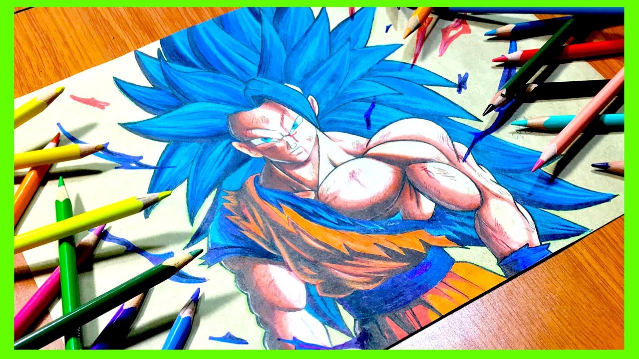 Goku Super Saiyajin 3(Versão 2) - Desenho de marktwainbr - Gartic
