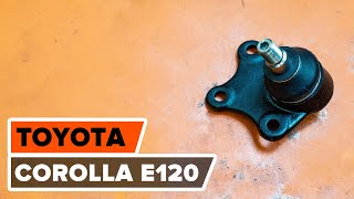 Tuto changement Rotule de Suspension Toyota Corolla e12 - tutoriel