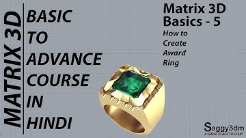 Matrix Basics in hindi - 005 Create a Award ring in 10 minutes.