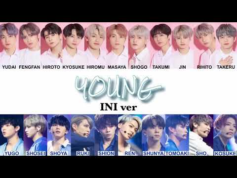 もしINIが日プのYOUNGを歌ったら/How would INI sing YOUNG (PRODUCE 101 JAPAN)【歌詞　パート割】