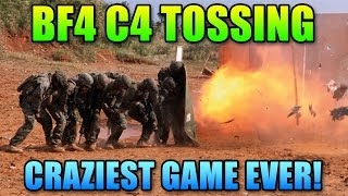 BF4 Craziest Round Ever, C4 Tossing! | Squad Up Battlefield 4
