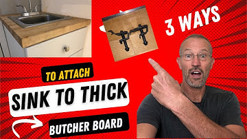 How to attach sink to butcher block countertop