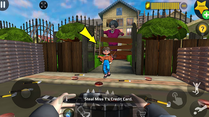 Scary Teacher 3D - with nick and tani troll Miss T fell face down  part 4619 #scaryteacher3d