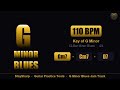 G Minor Blues Metronome Play Along | 110 BPM | 12-Bar Minor Blues | Stay Sharp Guitar