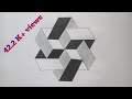 Geometric pattern  step by step  simple art drawing  2020 