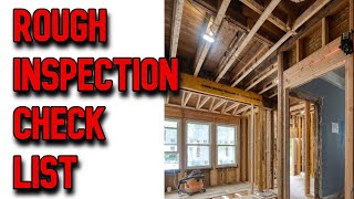 DO THIS Before Rough Inspection!